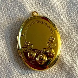 Gold Floral Locket